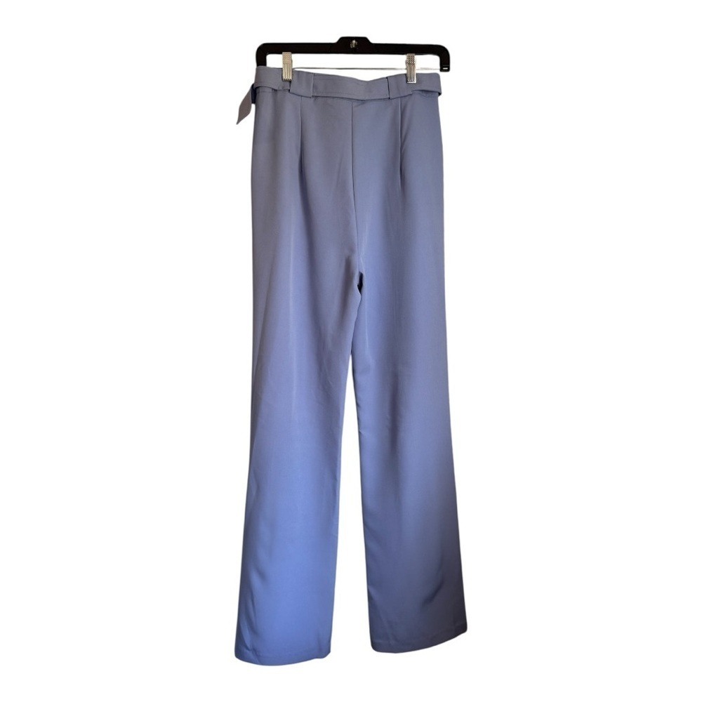 MISSGUIDED Blue High Waist Cigarette Trousers Women’s 6 Coastal Minimalist Pants - Picture 3 of 10